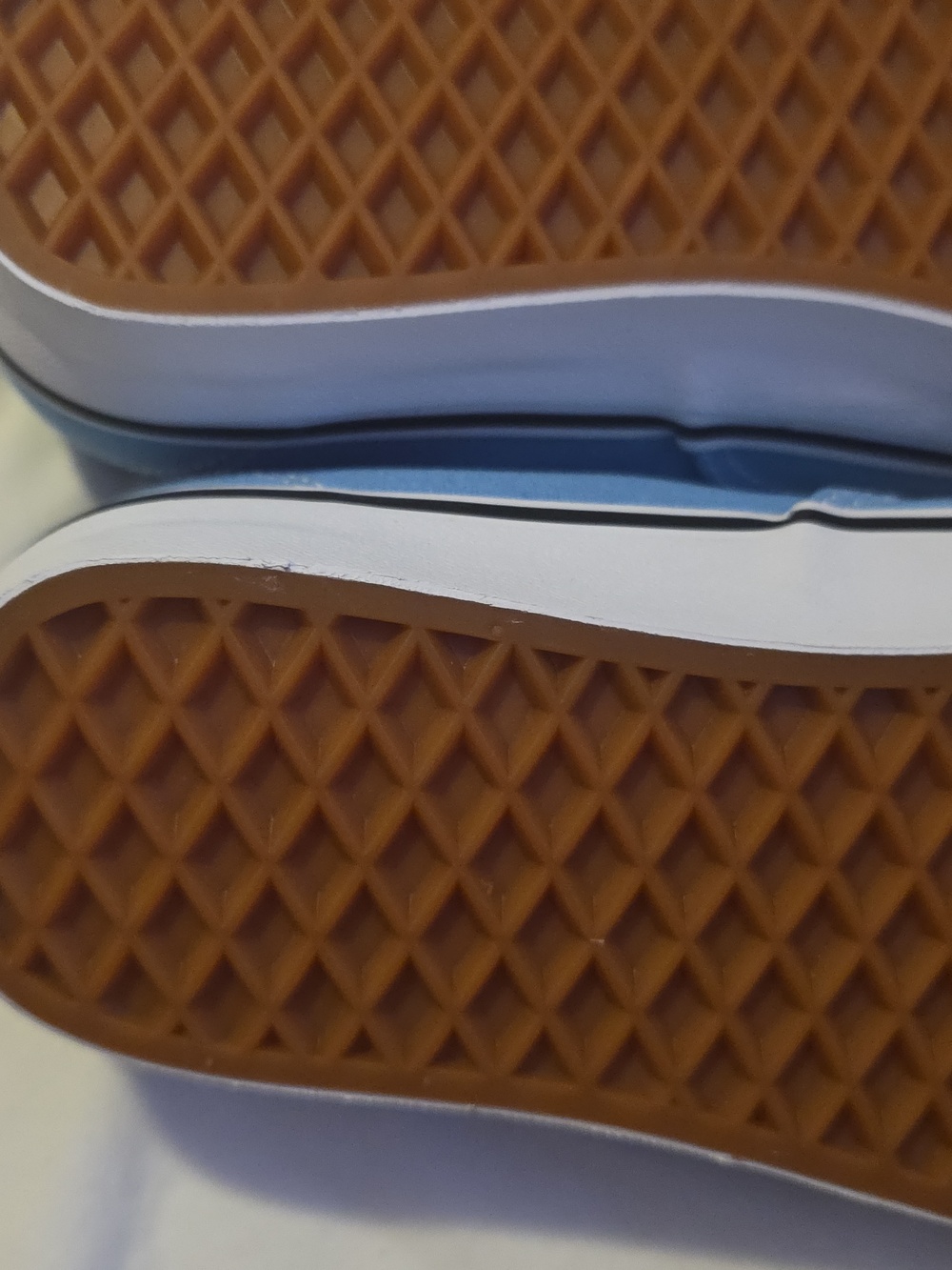 Vans Classic Canvas Sneakers in Sky Blue and White - Picture 6 of 7